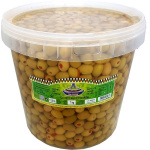 OLIVES VERTES FARCIE AU POIVRON SEAU DE 7KG