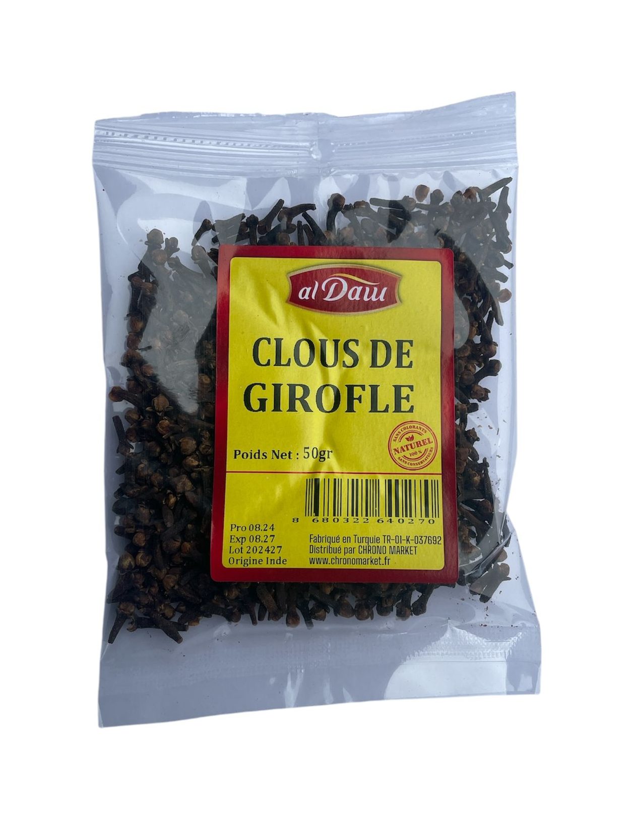 CLOUS DE GIROFLE ENTIER 50g 20P