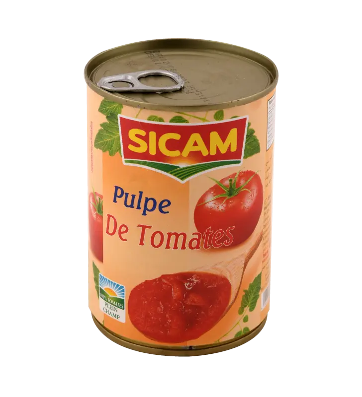 Pulpe-de-tomates Tomates Pulpe_400g_Sicam 24P – Image 1