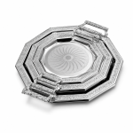ENSEMBLE 3 PLATEAUX ORIENTAL SILVER 6P